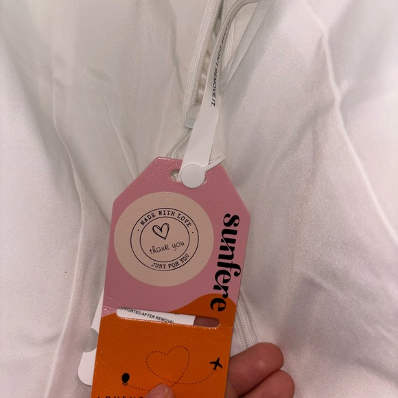 Bowknot Pearl Backless White Mini Dress - Picture 9 of 12